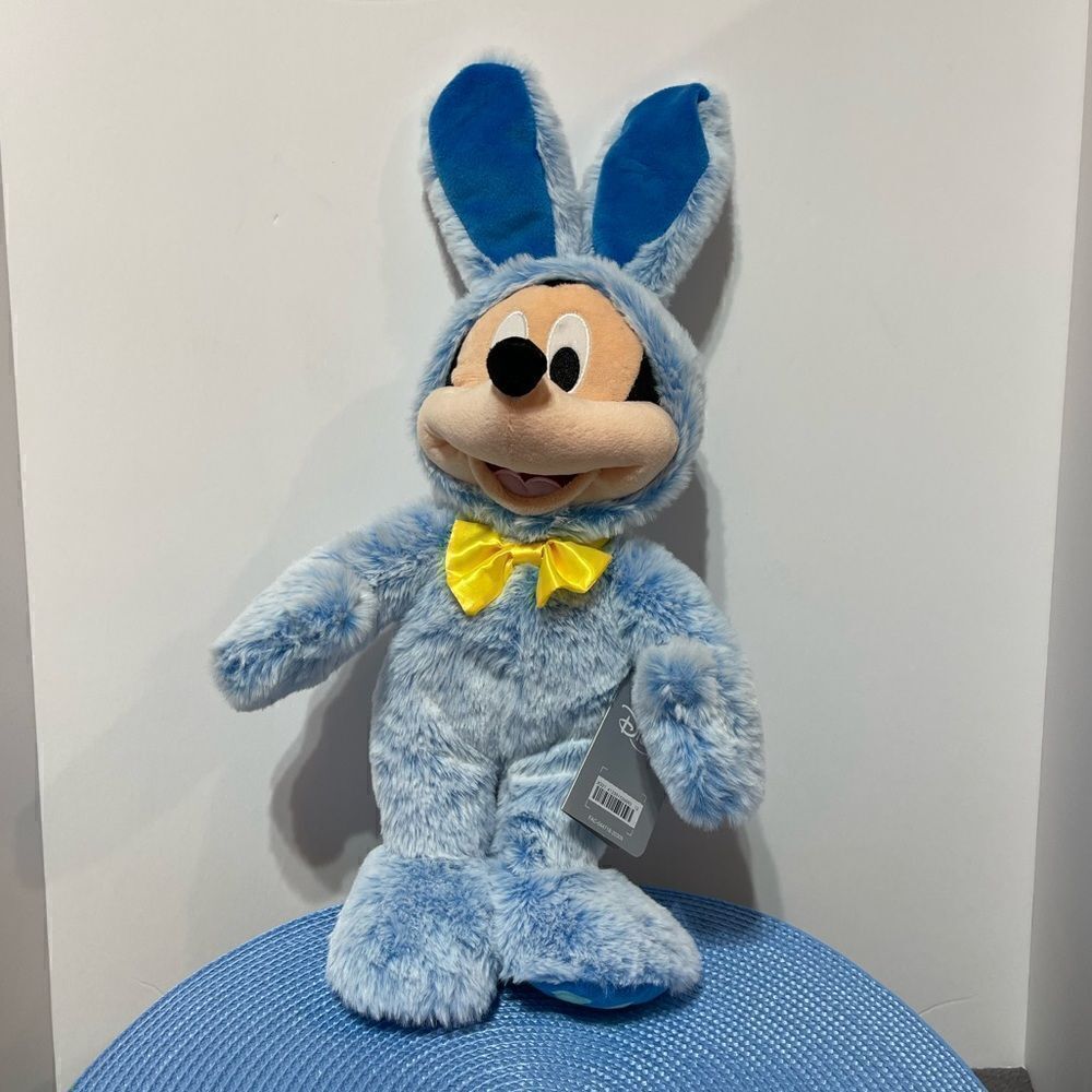 Disney Mickey Mouse Easter Plush Figure 18” Blue NWT